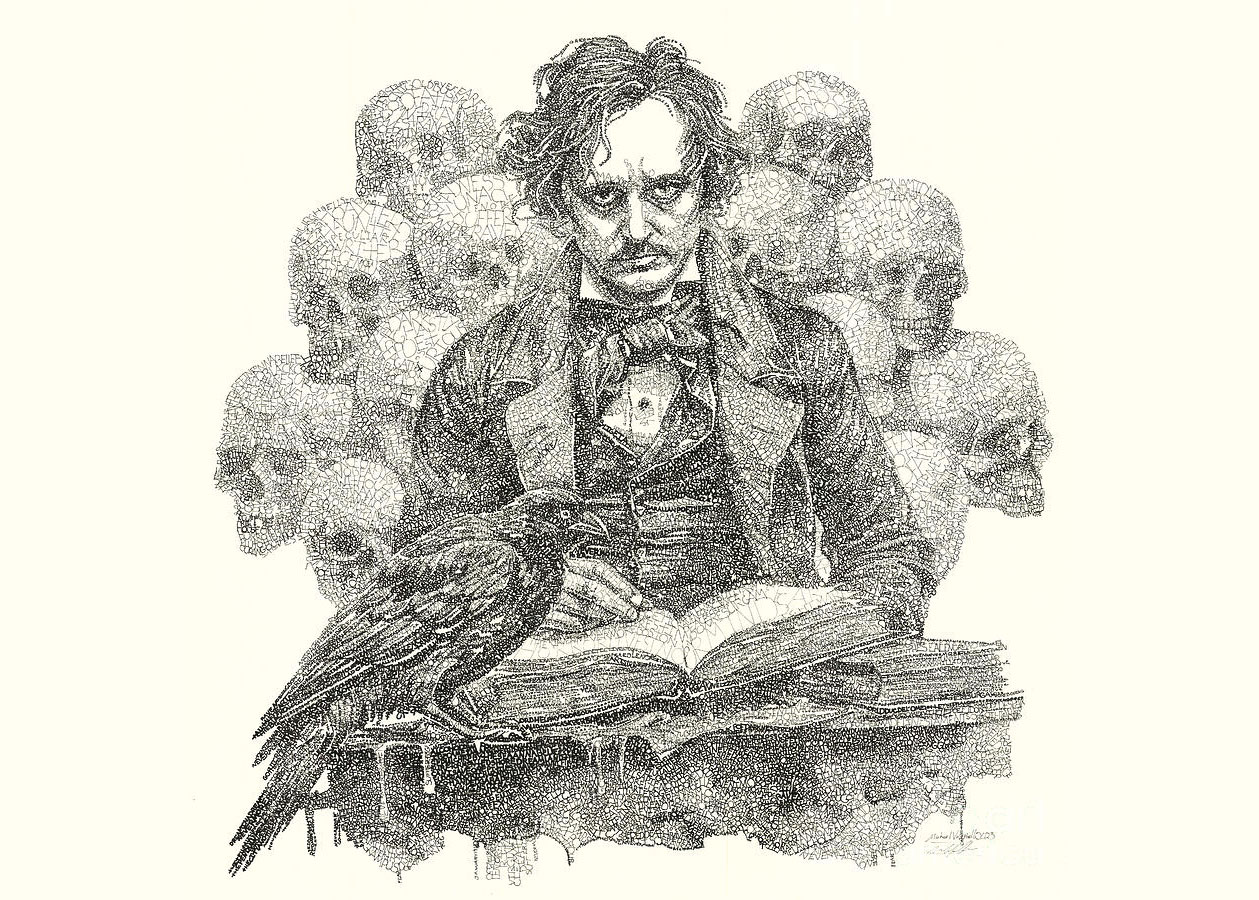 نقاشی ادگار آلن پو از Michael Volpicelli