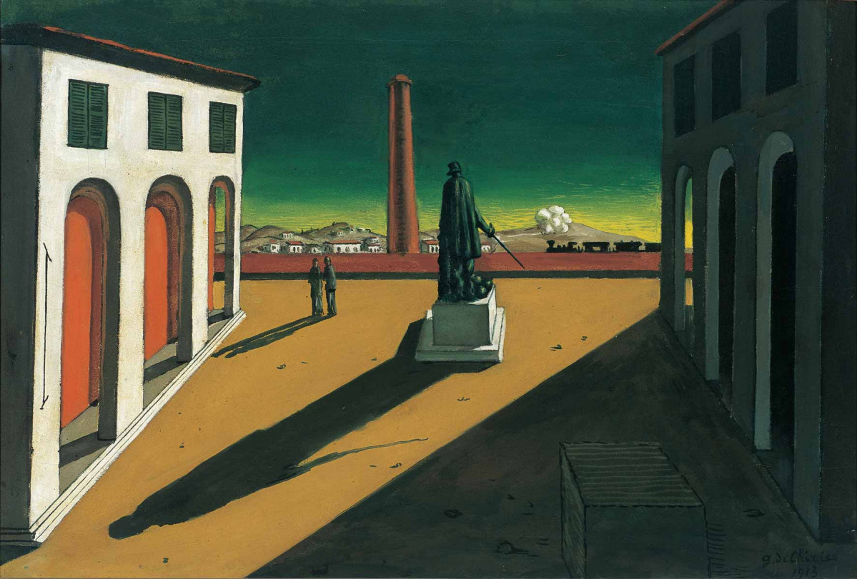 نقاشی Plaza از Giorgio de Chirico