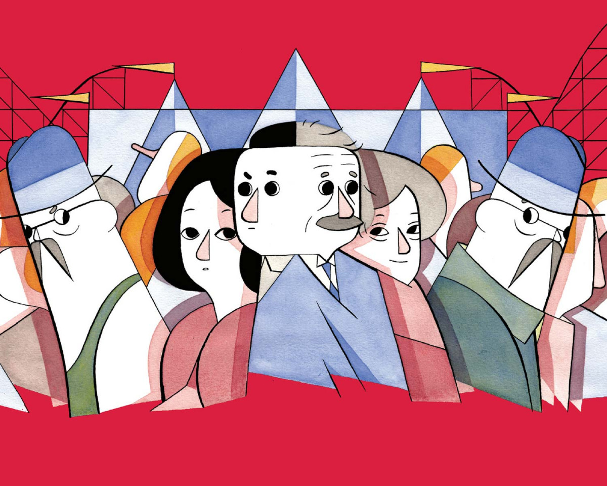 تصویر روی جلد کتاب روشنگری‌های آلبرت اینشتین، تصویرگر: آن-مارگو رمستاین 