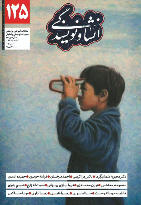 روی جلد کتاب مجله انشا و نویسندگی (۱۲۵)