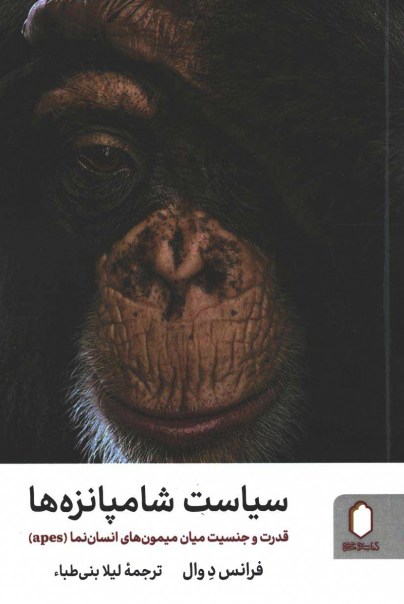 روی جلد کتاب سیاست شامپانزه ها روی جلد کتاب سیاست شامپانزه ها